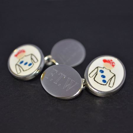 Bespoke Racing Colour Cufflinks