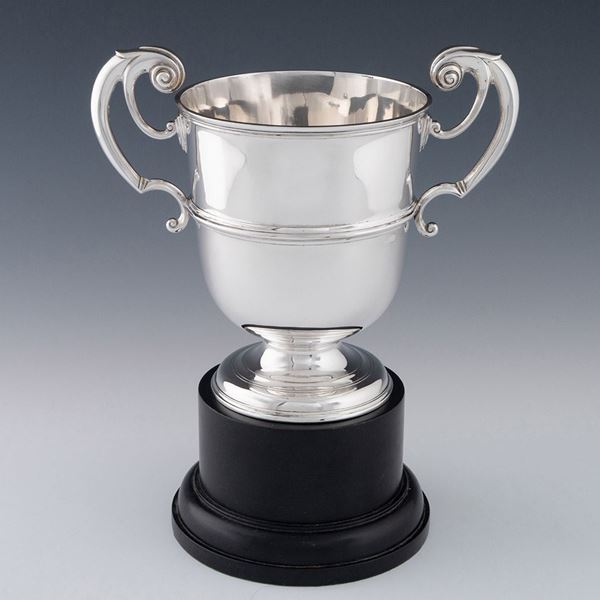 Sterling Silver Irish Cup w/Handles, c 1903