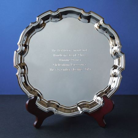 Silver Plate Chippendale Salver