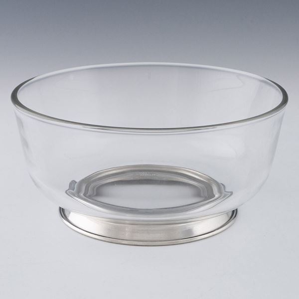 Clara Pewter Plain Footed Bowl - Large