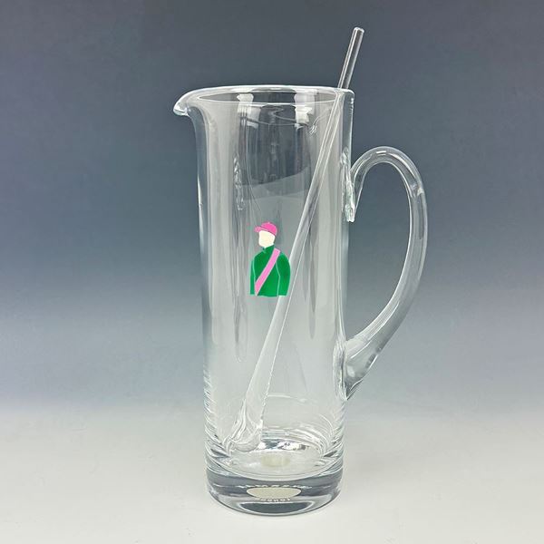 A Bespoke Enamelled Racing Colour Jug