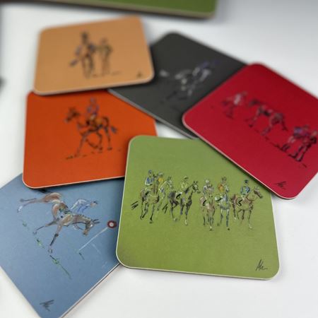 Abbie Hart Racing Collection set of 6 Coasters